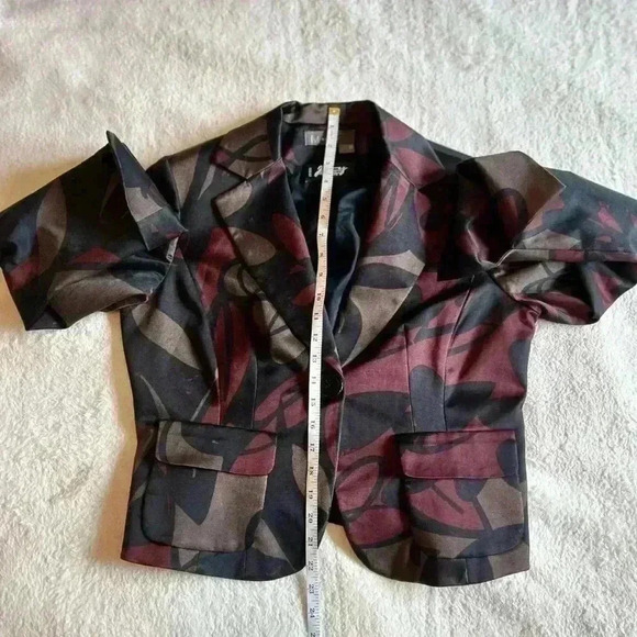 🏷️ SALE 🇨🇦 Joy Cherry Toronto M siamo  Fall Blazer Brown Mix - Picture 4 of 8